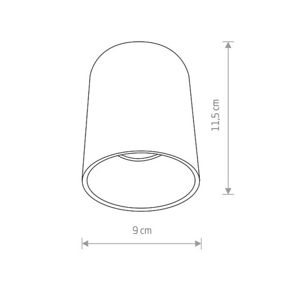 Точечный светильник Nowodvorski 8925 Eye tone GU10 1x10W IP20 Белый - фото №1