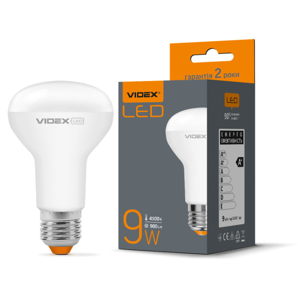 Светодиодная лампа Videx R63e E27 9Вт 4100K (VL-R63e-09274) - фото №1