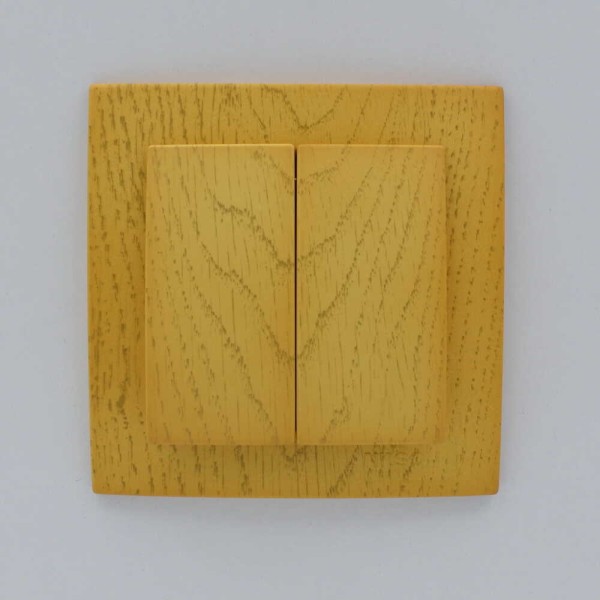 Вимикач Nilson Touran клен 2кл ( 24281003 ) - фото №1