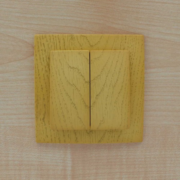 Вимикач Nilson Touran клен 2кл ( 24281003 ) - фото №3