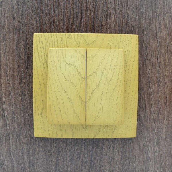 Вимикач Nilson Touran клен 2кл ( 24281003 ) - фото №4