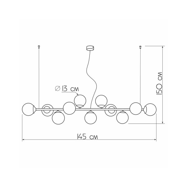 Люстра Imperium Light 14011146.05.23 Frost E14 11x40W IP20 - фото №1