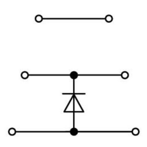 Компонентная клемма Wago 870-590/281-675 с диодами (серая) - фото №2