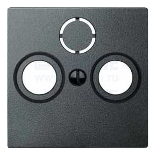 Центральная панель TV розетки антенная антрацит Merten, MTN297514