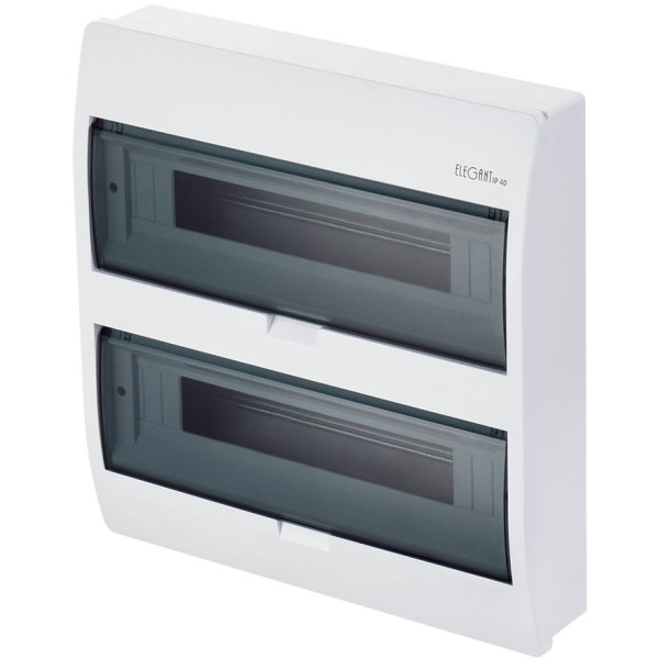 Настенный щиток Elektro Plast 2407-01-RN 2/18 N + PE) ELEGANT IP40 (2407-01)