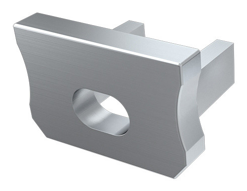 Заглушка Lumines для типа X с отверстием серебро - фото №1