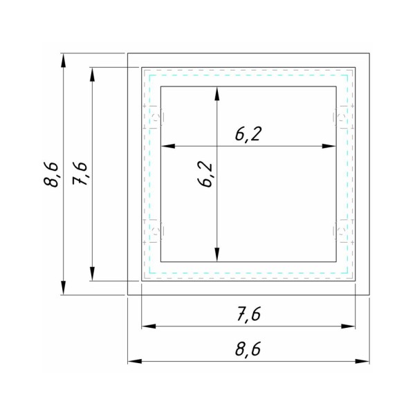 Точечный светильник для потолка Грильято Imperium Light 724186.01.92 Griliato Led 1x8.4W 4000K IP20 Белый - фото №2