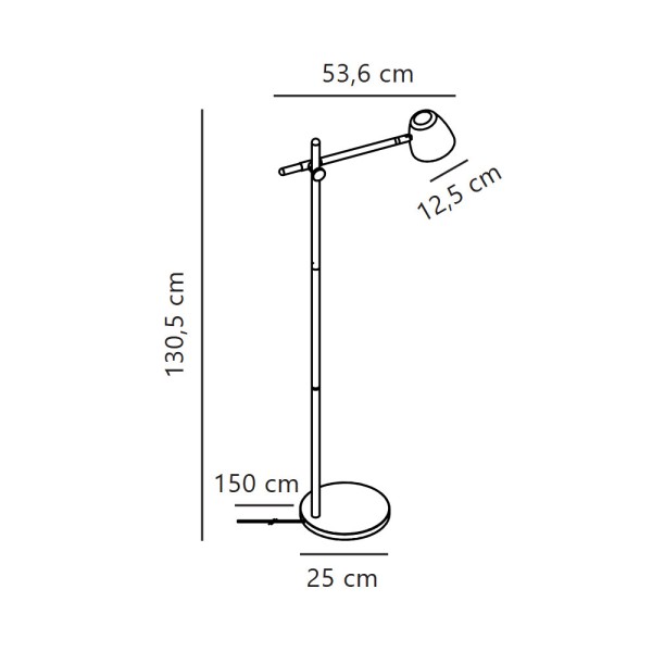 Торшер Nordlux 2112654003 Theo GU10 1x25W IP20 черный - фото №4