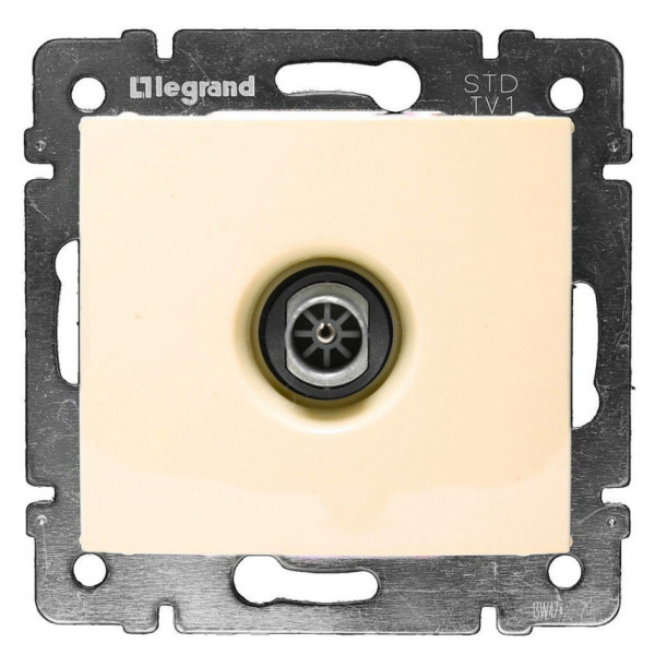 Механизм розетки телевизионной Valena слоновая кость