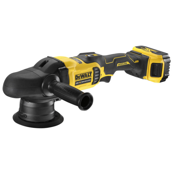 Аккумуляторная бесщеточная полировальная машина DeWALT DCM848P2 XR Li-Ion 18 В 2000-5500 об/мин