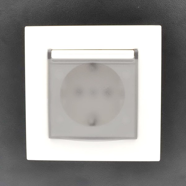 Розетка ELBI ZENA белая 1-я с заземлением с крышкой без рамки ( 609-010200-218 ) - фото №7