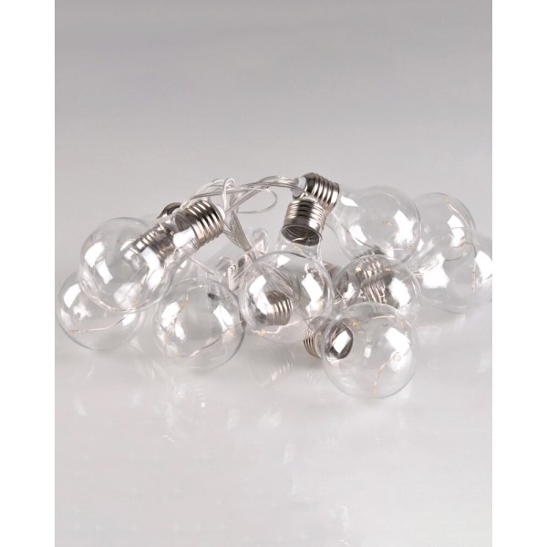 Гирлянда на батарейках Goldlux 312105 Smolder LED 2700K IP20 прозрачная - фото №1