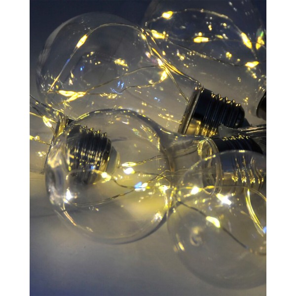 Гирлянда на батарейках Goldlux 312105 Smolder LED 2700K IP20 прозрачная - фото №3