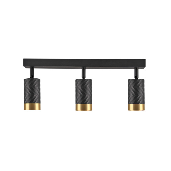 Светильник поворотный, спот Goldlux 323552 Arras GU10 3x10W IP20 Черный - фото №2