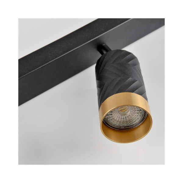 Светильник поворотный, спот Goldlux 323552 Arras GU10 3x10W IP20 Черный - фото №4