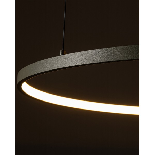 Подвесной светильник, люстра Nowodvorski 11403 Circolo LED M 1x21W 3000K 660Lm IP20 оливковый - фото №2