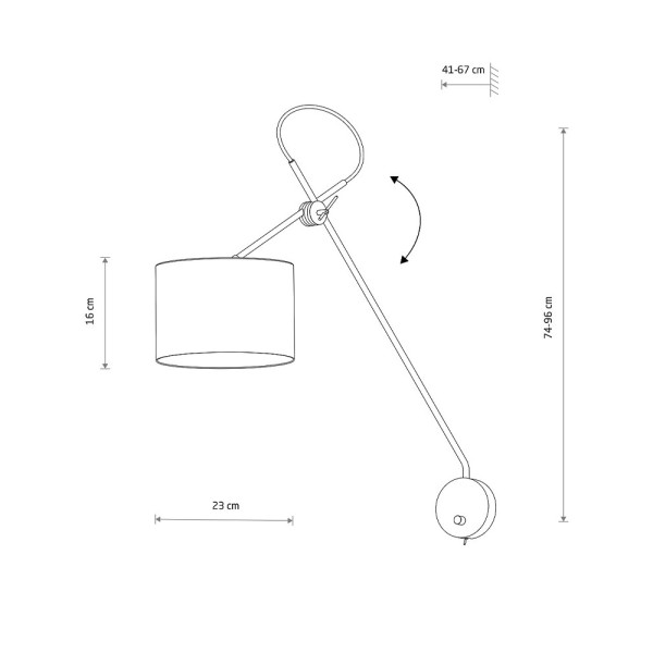 Бра, настенный светильник Nowodvorski 6513 Viper E14 1x40W IP20 Bl - фото №2