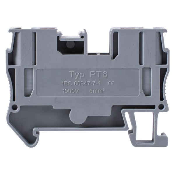 Наборная клеммная колодка E.Next e.tc.din.spring.6 на DIN-рейке (s070004) - фото №1