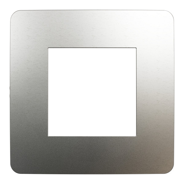 Одномісна рамка Schneider Electric Unica New NU280255M матова хром/білий - фото №4