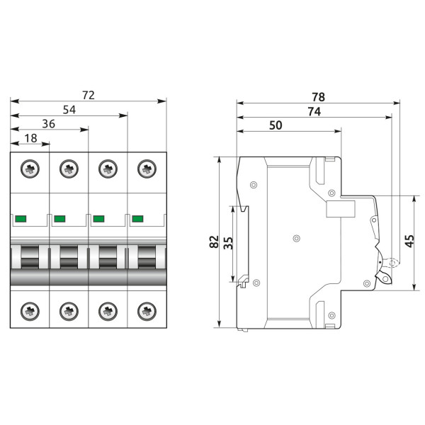 Выключатель нагрузки Promfactor FSD3 4P 32A (FSD34032) - фото №1