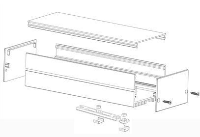 LED-профіль підвісний, 2 метра (ЛС70_2) - фото №2
