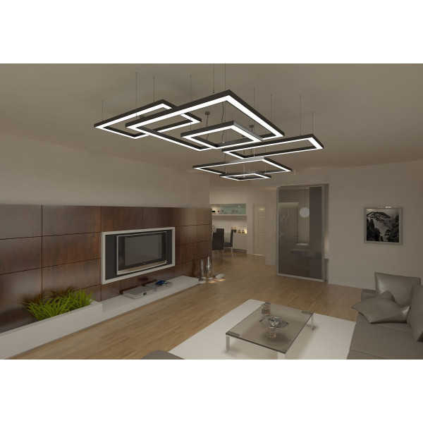 LED-профіль підвісний, 2 метра (ЛС70_2) - фото №3