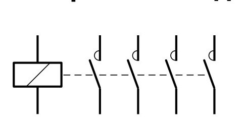 Бесшумный контактор с ручным управлением Hager ERC425S 25A 4НО 230B - фото №1