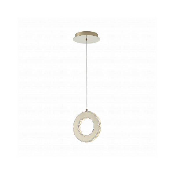 Підвісний світильник, люстра Zuma Line MD3713-1-3GT Girona Led 1x10W 3000K 1100Lm IP20 Золотий - фото №4