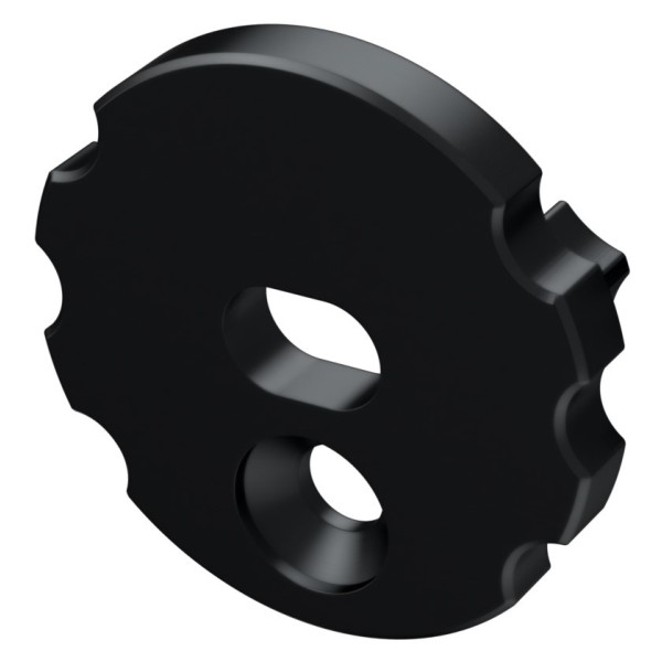 Заглушка Lumines для типа MICO с отверстием чёрный - фото №1