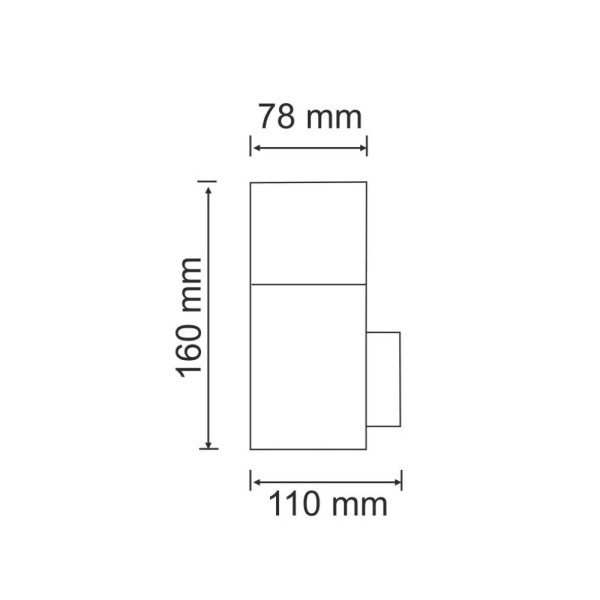Вуличний світильник Goldlux 304612 New york E27 1x12W IP44 GR - фото №3