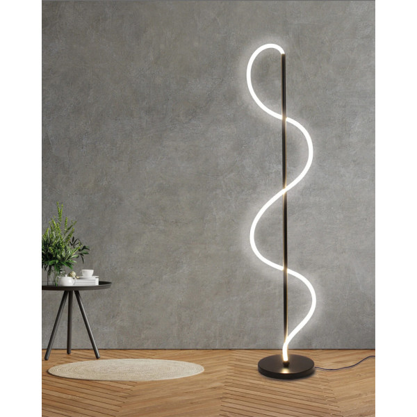 Торшер Goldlux 330185 Emma LED 1x36W 4000K 4300Lm IP20 черный - фото №1