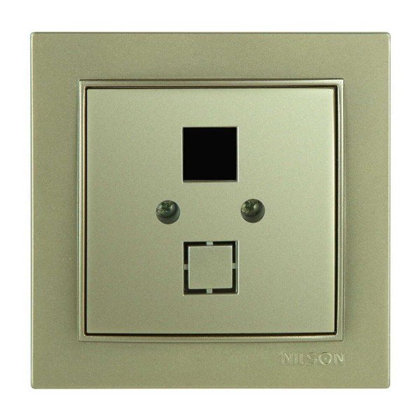 Розетка Nilson Thor золото комп'ютерна без модуля ( 27151042 )