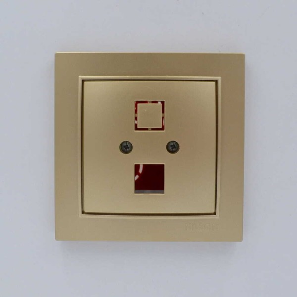 Розетка Nilson Thor золото комп'ютерна без модуля ( 27151042 ) - фото №1