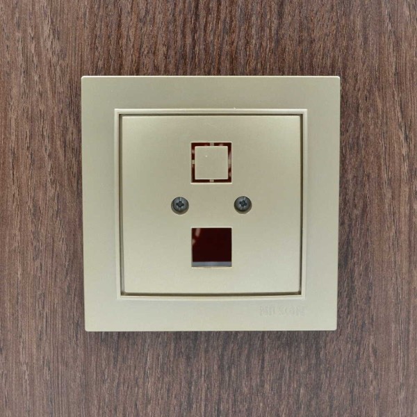 Розетка Nilson Thor золото комп'ютерна без модуля ( 27151042 ) - фото №3