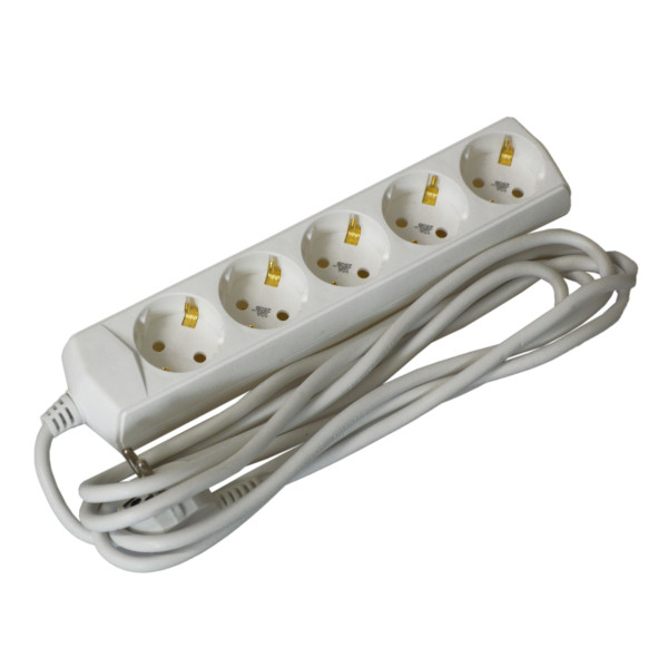 Подовжувач UEC ECO П05 5 місць 2P+PE/3м 3х1мм2 10А/250В