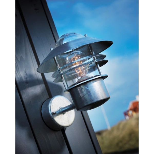 Вуличний світильник Nordlux 25011031 Blokhus E27 1x60W IP54 сріблястий - фото №1