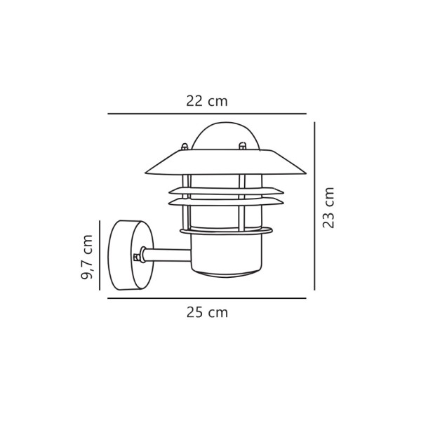 Вуличний світильник Nordlux 25011031 Blokhus E27 1x60W IP54 сріблястий - фото №3