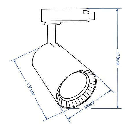 Светильник для трековой системы Feron AL103 30Вт 6500К COB (белый) - фото №10