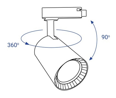 Светильник для трековой системы Feron AL103 30Вт 6500К COB (белый) - фото №11