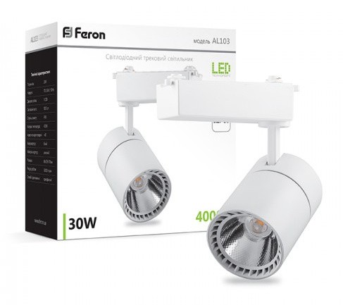 Светильник для трековой системы Feron AL103 30Вт 6500К COB (белый) - фото №9