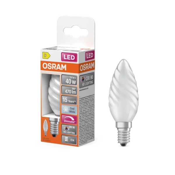 Светодиодная лампочка Osram 4058075602892 E14 DIM 1x3.4W 4000K 470Lm IP20 - фото №2