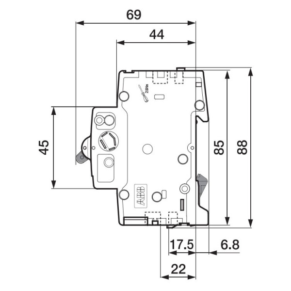 Автовимикач ABB S202-C2 тип C 2А - фото №7