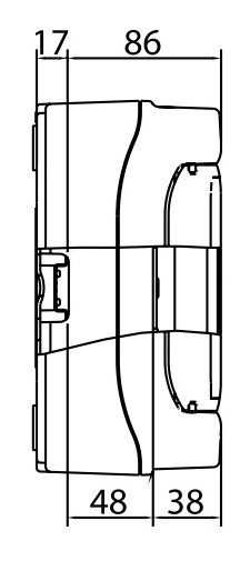 Щит настінний DKC Ram Base на 8 модулів з дверцятами RAL7035 - фото №4