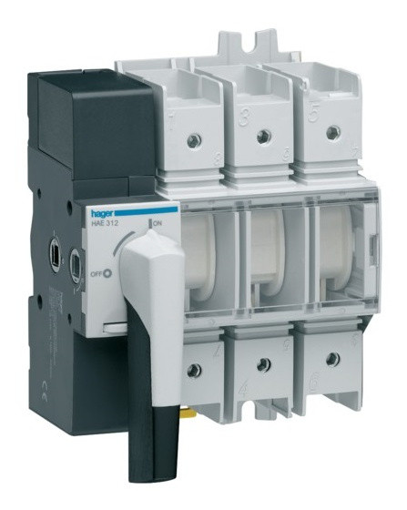 Рубильник Hager HAE312 3P 125А с видимым разрывом