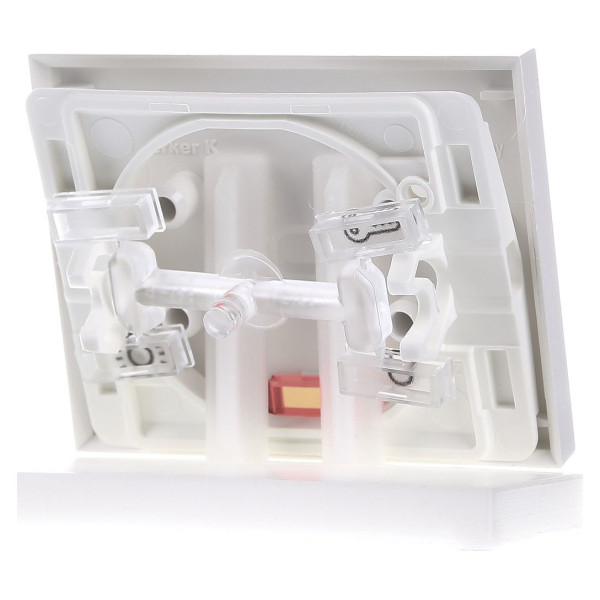 Клавиша с линзой полярная белизна матовая Berker K.1 - фото №5