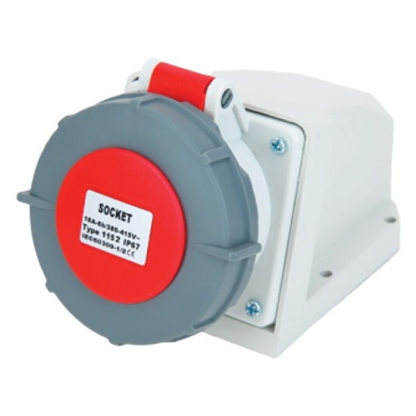 Накладная силовая розетка TNSy PRO 1152 3Р+PЕ+N 16А 380В IP67 (TNSy5502048)