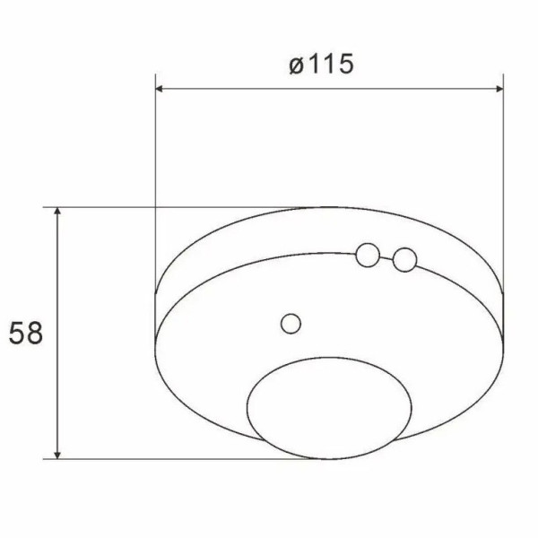 Потолочный датчик движения TOSUNlux ST07А белый (6940151084822) - фото №1