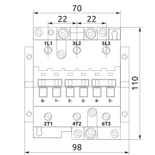 Магнитный пускатель Promfactor FC-4/50А 1NO+1NC AC24В (FC40050024) - фото №2