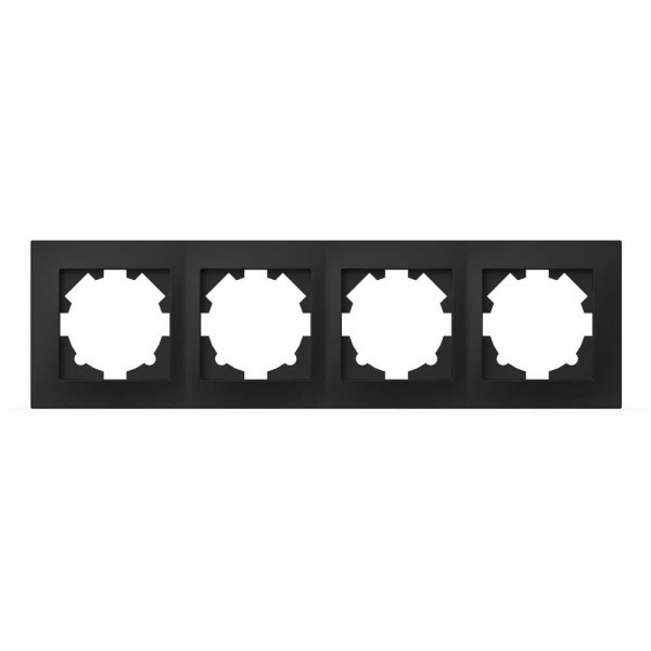 Рамка EL-BI VEGA черная мат 4-на ( 510-014800-228 )