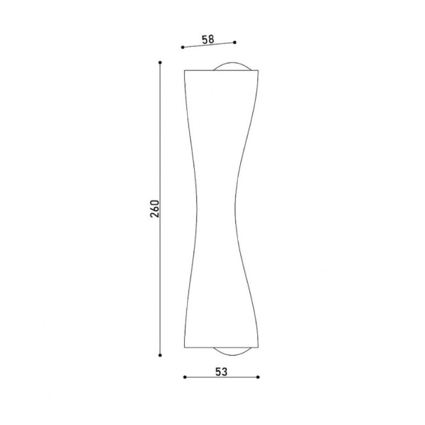 Бра, настінний світильник Kloodi WA-GLORY LED 2x10W 3000K 540Lm IP20 Bk - фото №3